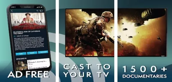 Gameplay screenshot from magellan tv documentaries for Android