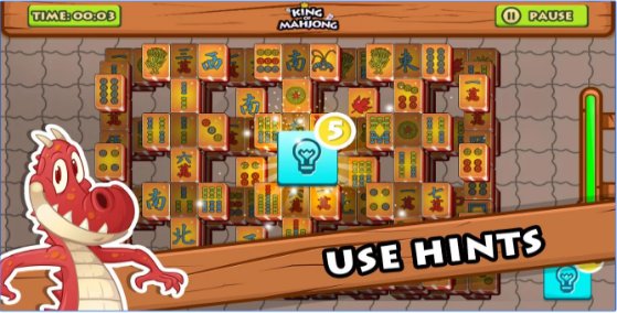 Gameplay screenshot from mahjong solitaire for Android
