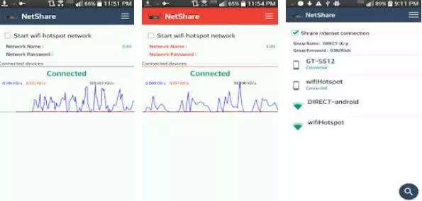 Gameplay screenshot from netshare no root tethering for Android