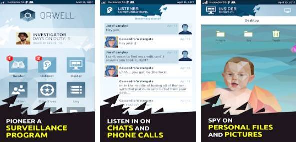 Gameplay screenshot from orwell for Android