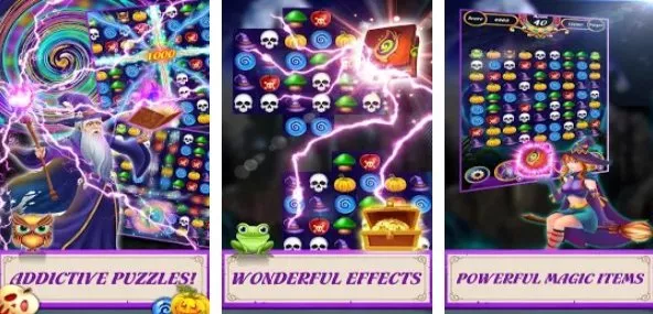 Gameplay screenshot from magic puzzle legend new story match 3 games for Android
