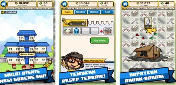 Gameplay screenshot from nasi goreng for Android