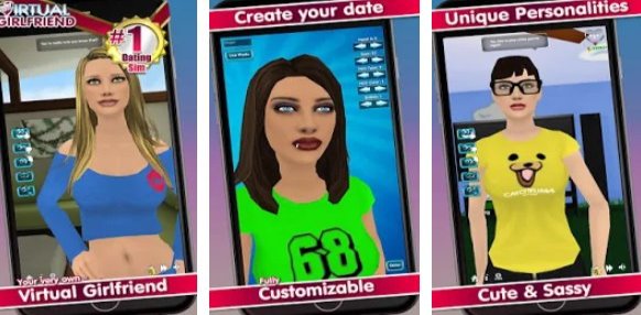 Gameplay screenshot from my virtual girlfriend free for Android