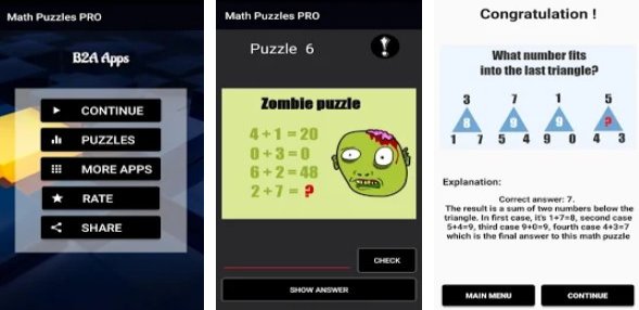 Gameplay screenshot from new math puzzles 2019 pro for Android