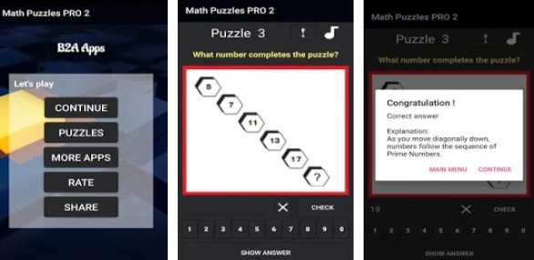 Gameplay screenshot from new math puzzles 2 for Android