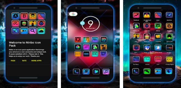Gameplay screenshot from ninbo icon pack for Android