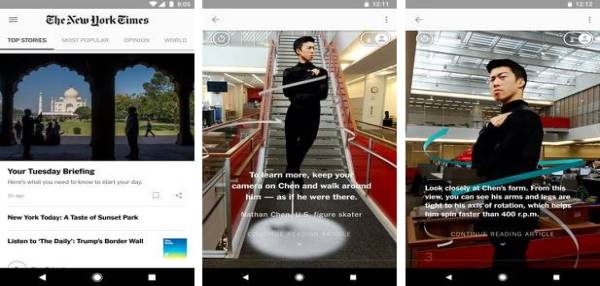 Gameplay screenshot from nytimes latest news for Android