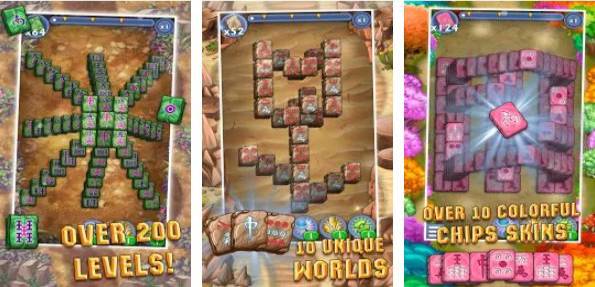 Gameplay screenshot from mahjong magic chips for Android