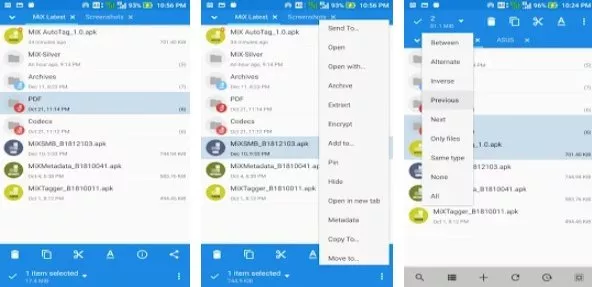 Gameplay screenshot from mixplorer silver file manager for Android
