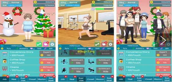 Gameplay screenshot from new again beauty clicker for Android