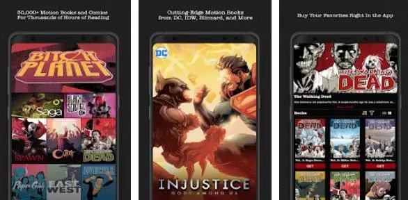 Gameplay screenshot from madefire comics and motion books for Android