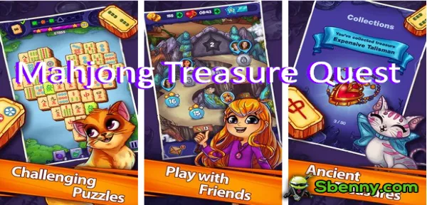 Gameplay screenshot from mahjong treasure quest for Android