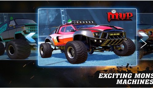 Gameplay screenshot from monster truck racing for Android