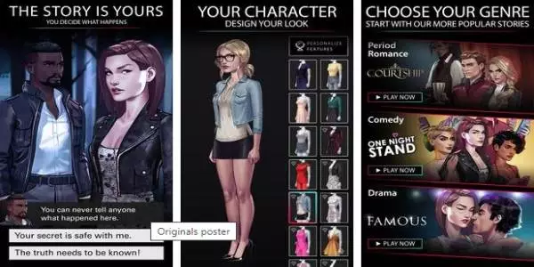 Gameplay screenshot from Originals: Interactive Story Series for Android