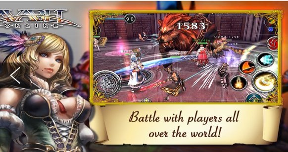 Gameplay screenshot from Online RPG AVABEL [Action] for Android