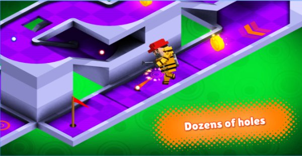 Gameplay screenshot from mini golf buddies for Android