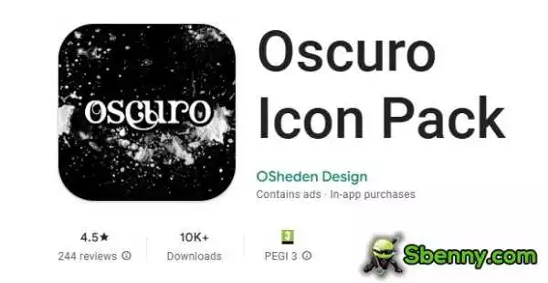 oscuro icon pack