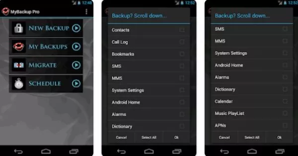 Gameplay screenshot from my backup pro for Android