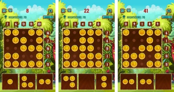 Gameplay screenshot from math adventure number puzzle game gold edition for Android