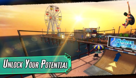 Gameplay screenshot from nyjah huston skatelife for Android