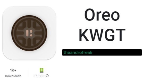 oreo kwgt