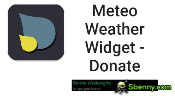 meteo weather widget donate