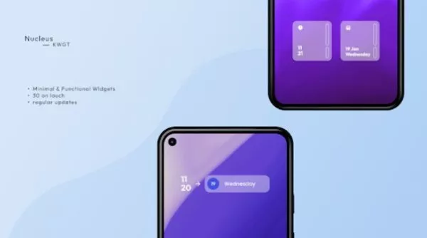 Gameplay screenshot from nucleus kwgt for Android