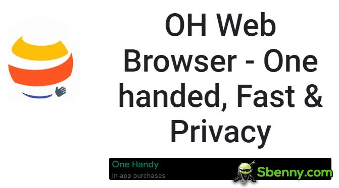 oh browser web con una sola mano veloce e privacy