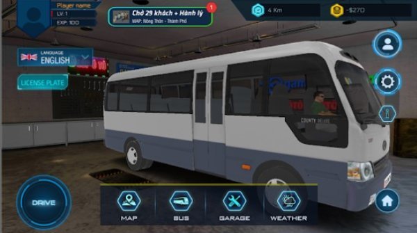 Gameplay screenshot from minibus simulator vietnam for Android