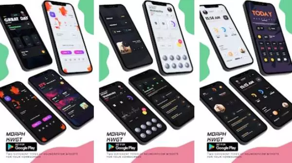 Gameplay screenshot from morph kwgt for Android