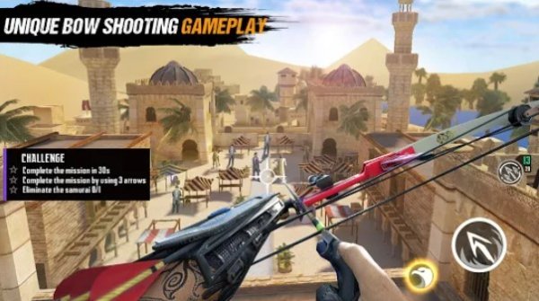 Gameplay screenshot from ninja s creed 3d sniper shooting assassin game for Android