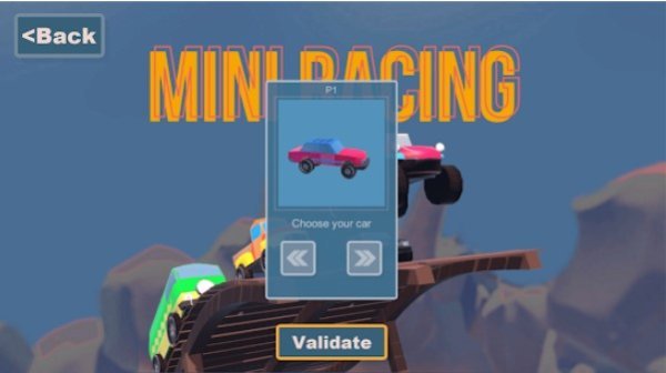 Gameplay screenshot from mini racing for Android