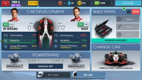 Gameplay screenshot from motorsport manager racing for Android