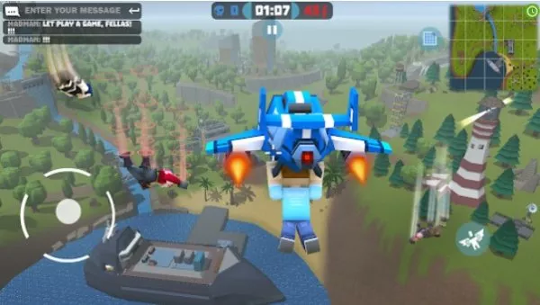 Gameplay screenshot from mad gunz battle royale game for Android