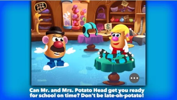 Gameplay screenshot from mr potato head school rush for Android