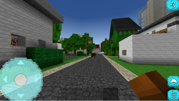 Gameplay screenshot from mini block craft survival for Android
