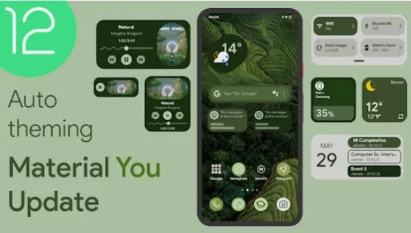 Gameplay screenshot from next android 12 widgets for kwgt for Android
