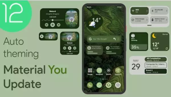 Gameplay screenshot from next android 12 widgets for kwgt for Android
