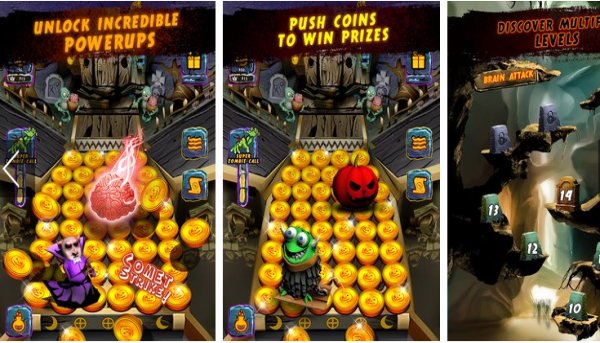 Gameplay screenshot from minions gold coin party dozer for Android