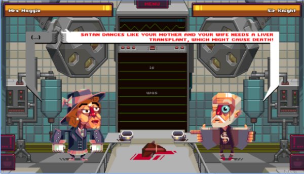 Gameplay screenshot from oh sir the insult simulator for Android
