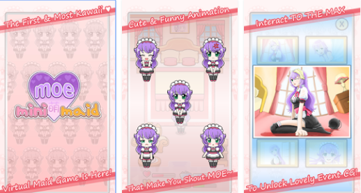 Gameplay screenshot from Moe Mini Maid for Android