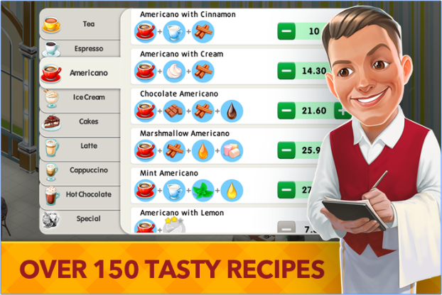 Gameplay screenshot from My Cafe Recipes & Stories for Android