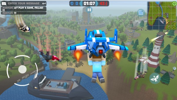 Gameplay screenshot from mad gunz battle royale game for Android