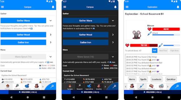 Gameplay screenshot from magic research for Android