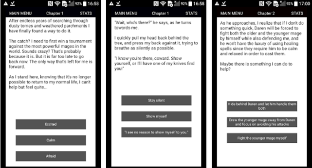 magium szöveg kaland RPG cyoa MOD APK Android