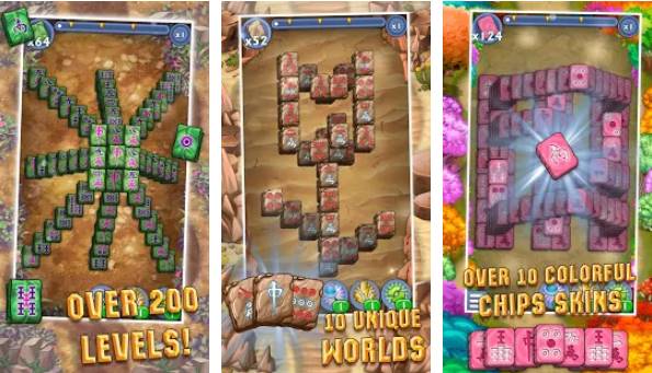 Gameplay screenshot from mahjong magic chips for Android
