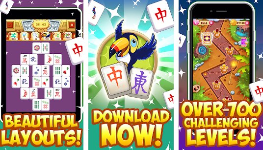 Gameplay screenshot from mahjong quest for Android
