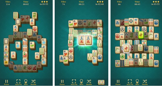 Gameplay screenshot from mahjong solitaire classic for Android