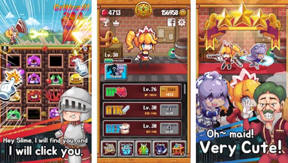 Gameplay screenshot from maid and slime for Android