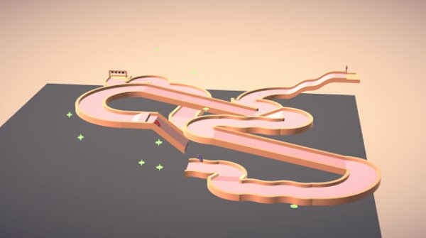 Gameplay screenshot from make race track for Android